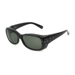 Gloss Black Frame with Crystals/Polarized Gray Lenses